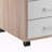 Kenner White and Sand 5-Drawer Mobile File Cabinet, 29.25'' H X 15.75'' W X 17.75" D