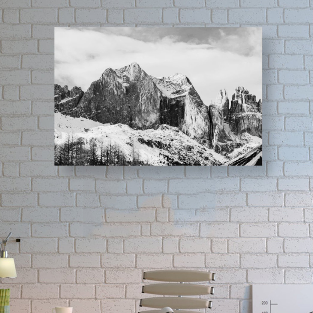 'High Snow Tops' Photographic Print on Canvas Ivy Bronx 