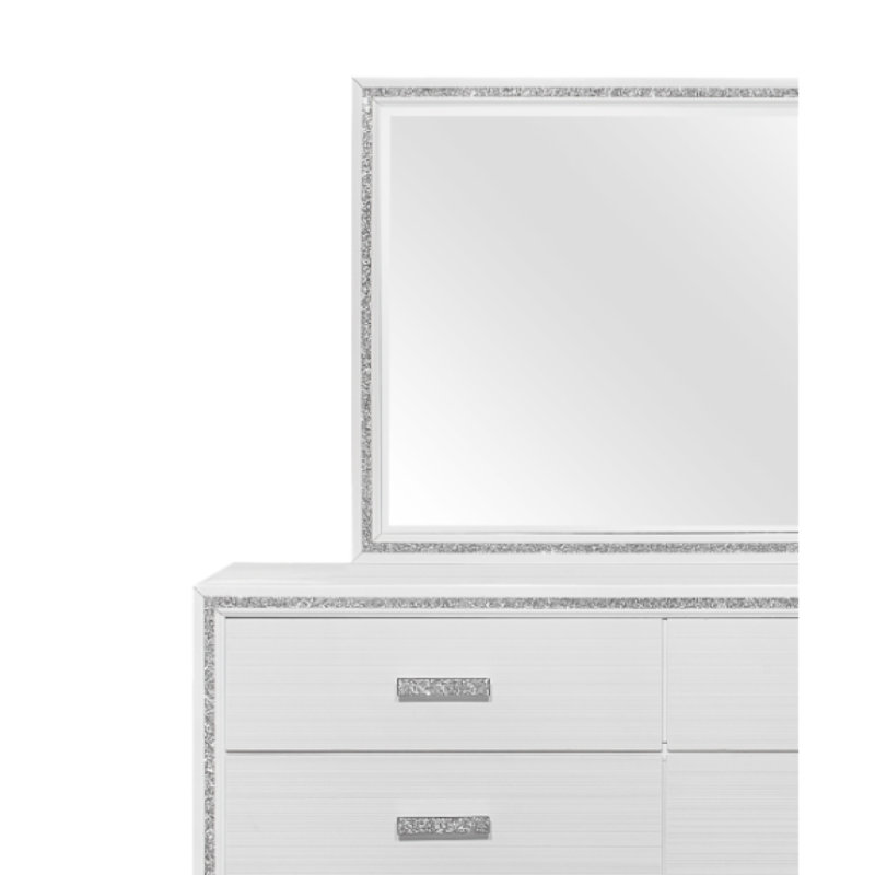 ALMERA GLITTER WHITE MIRROR