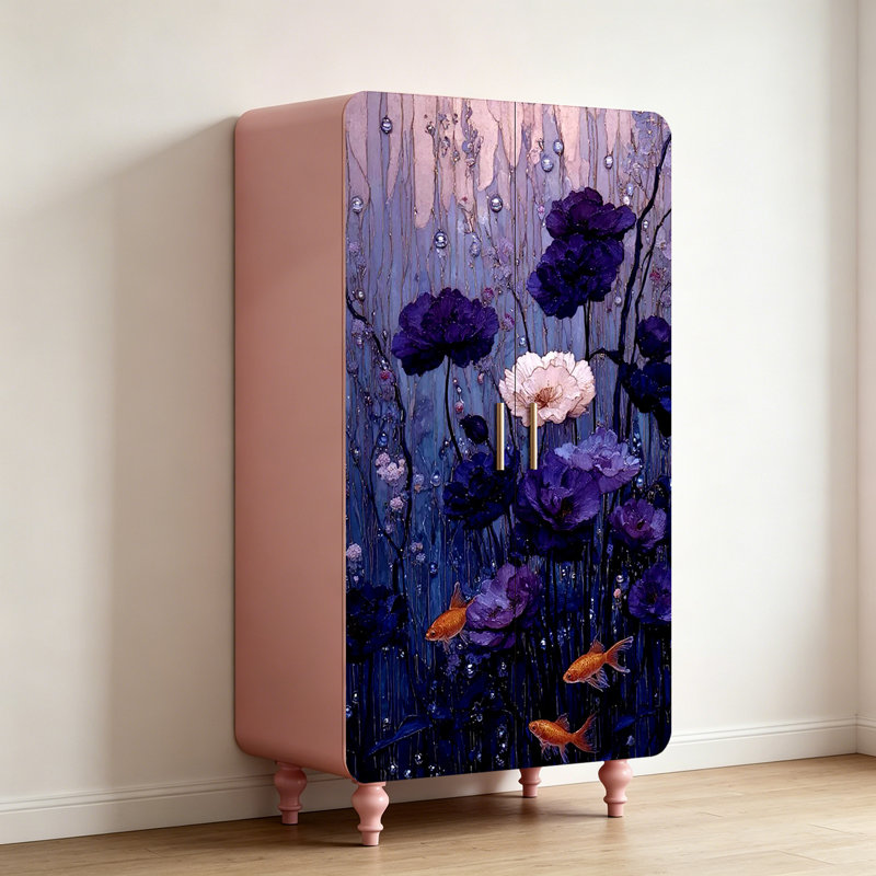 Modern double door French independent wardrobe