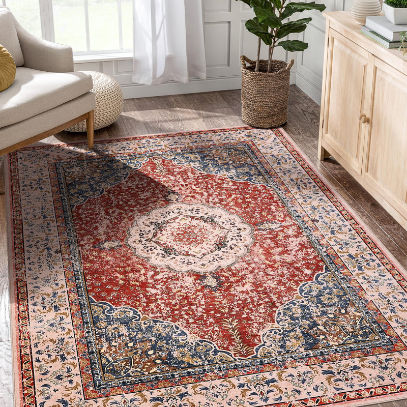 Tapis floral en faux agneau doux Boho, Rectangle 10 pi x 13 pi