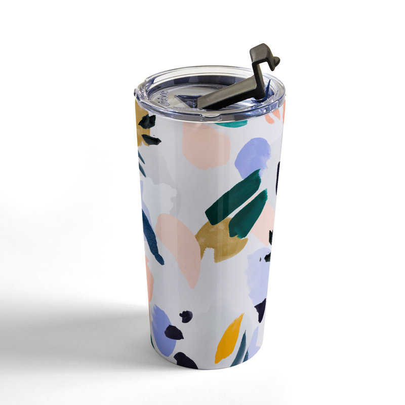 Grande tasse de voyage en acier inoxydable à double paroi 20 onces Marta Barragan Camarasa