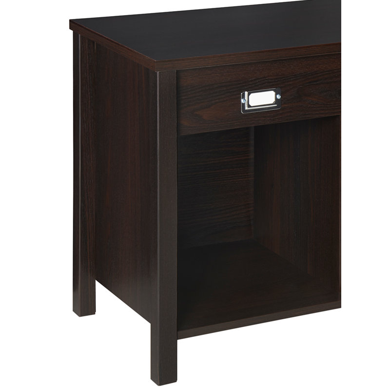 Premium Cubes Cubby Storage Bench, Black Walnut