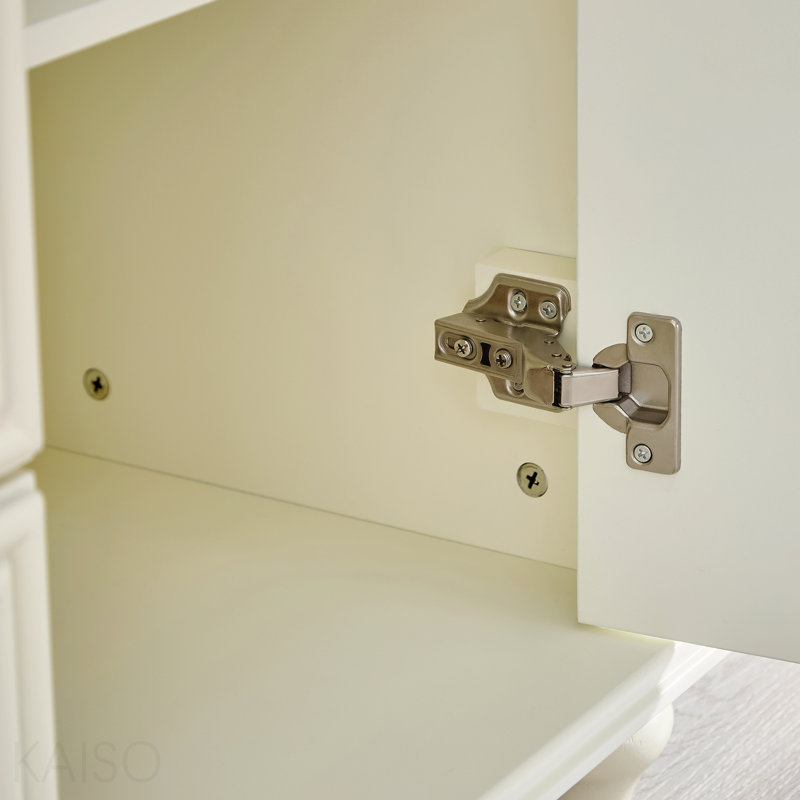 Buffet 47,3 ", 2 portes, 3 tiroirs pour la salle à manger - brun / blanc