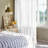 Adjustable Tie-Top Semi-Sheer Curtain Panel-393346673-393346675