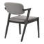 Fauteuil en tissu gris et noir (ensemble de 2)