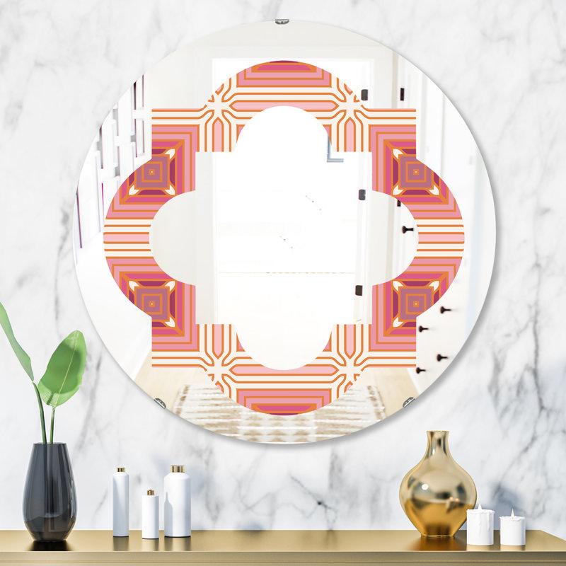 Miroir mural éclectique Quatrefoil, H 31,5 po x l po
