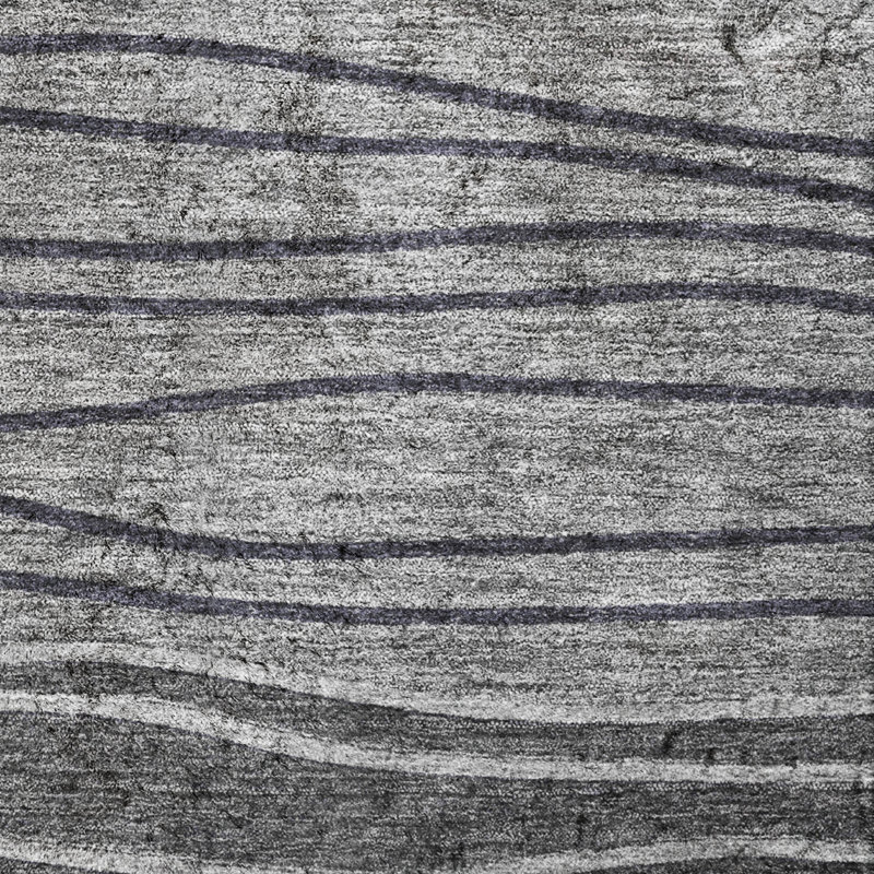 Tapis à rayures Dream Shag ADS735 lavable à la machine de qualité supérieure, Gris, 9' x 12'