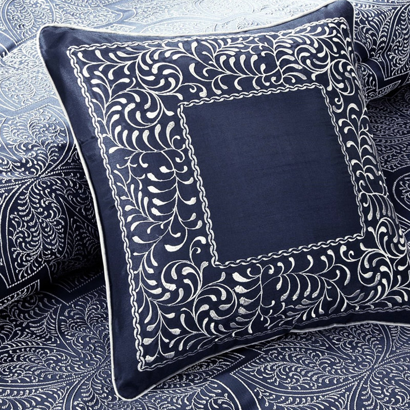 Navy Comforter - Fabric For A Stunning Bedroom 8 Trendsetting, King Comforter + 7 Additional Pieces