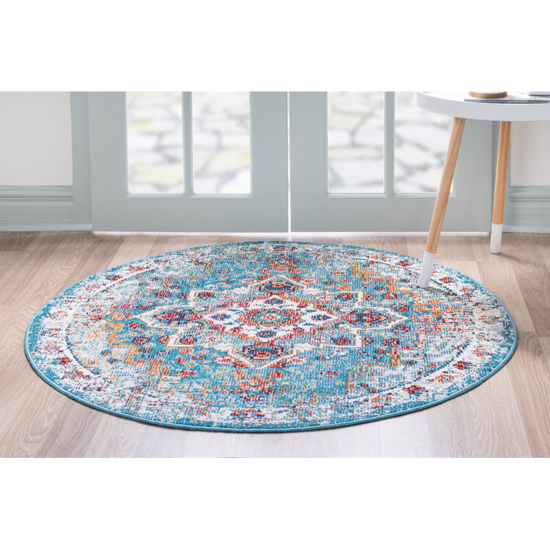 Oriental Indoor Rug, Round 4'1"