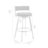 Naomi & Roman 3 - Person Glass Top Four Leg Dining Set-69607973