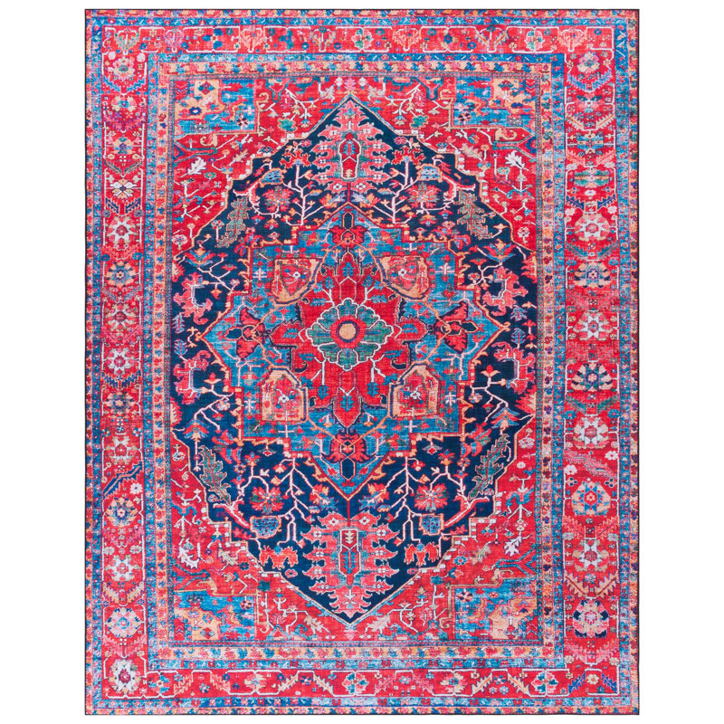 Iorgo Performance Machine Washable Oriental Rug, Rectangle 8' x 10'