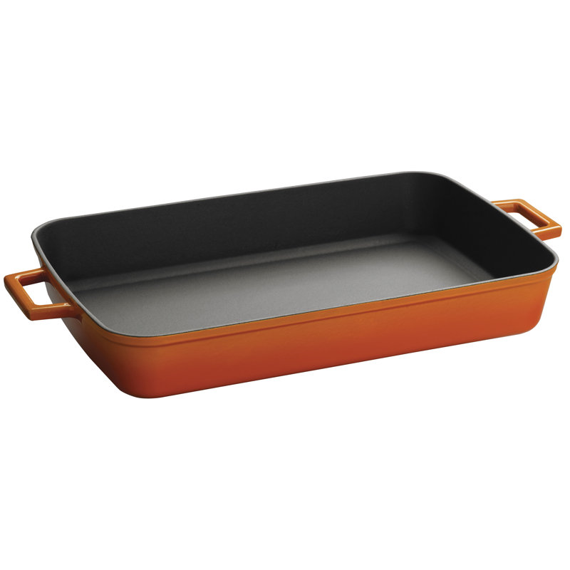 Plat en fonte 16 po Lava Canada, Bleu, H 2,25 po x L 16 po x l 10 po