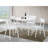 Roma Contemporary White Round Dining Table