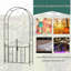 Arche de jardin en métal avec barrière Outsunny 7,5 pi