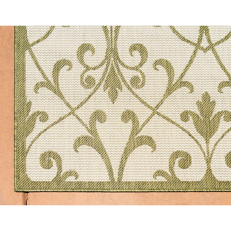 Tapis de véranda d'extérieur couleur herbe, Carré 6 pi