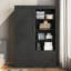 Armoire rustique BarnMeld avec porte de grange coulissante et panneau de fibres à densité moyenne écologique