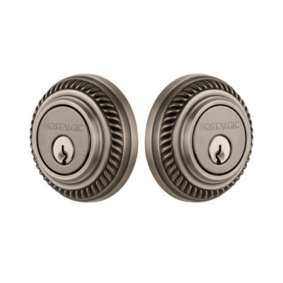 Nostalgic Warehouse Rope Rosette Double Cylinder Deadbolt