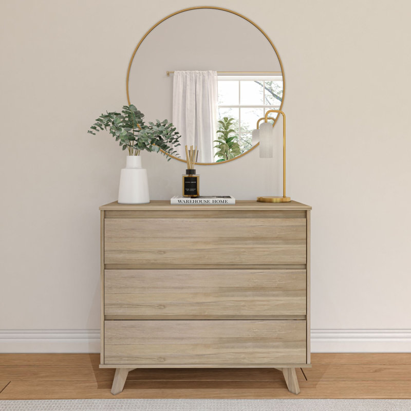 Commode scandinave à 3 tiroirs Lauritzen, Blond