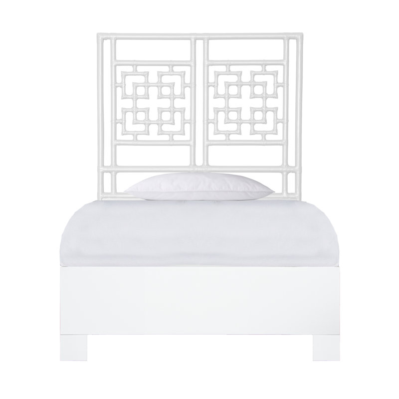 Palm Springs Low Profile Standard Bed, Twin, White