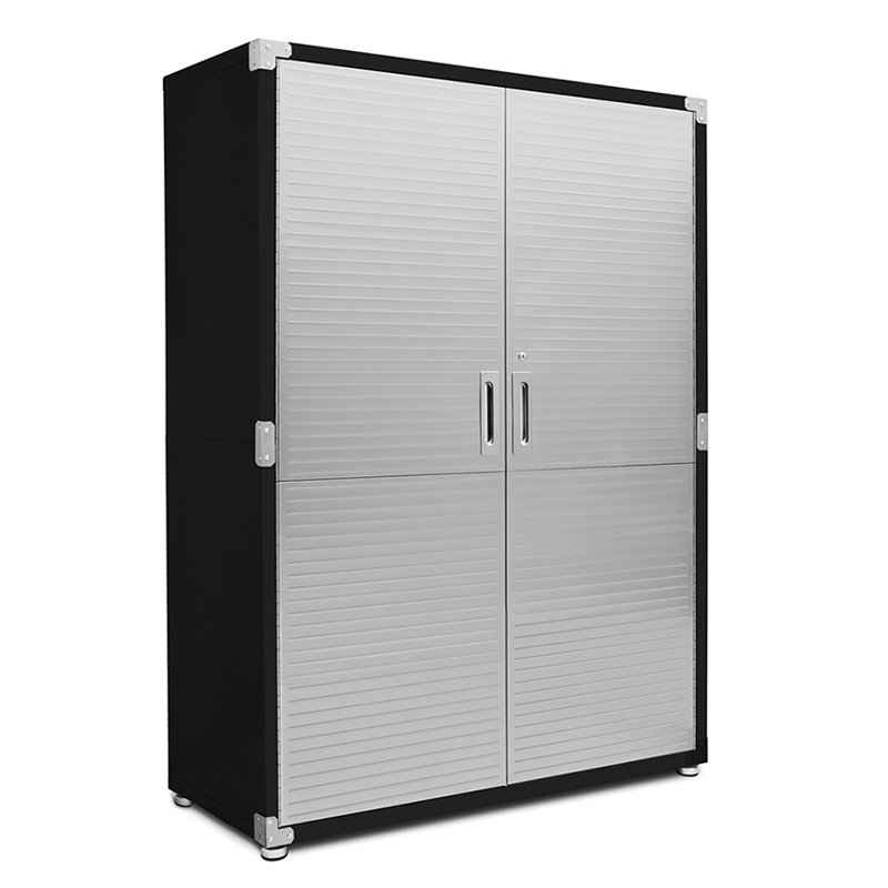 Seville Classics UltraHD Storage Cabinet, 48" W x 24" D x 72" H, Graphite