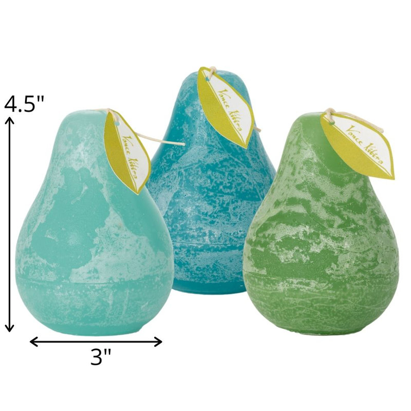 Vance Kitira Unscented Novelty Candle, Baby Blue/Blue/Dark Green