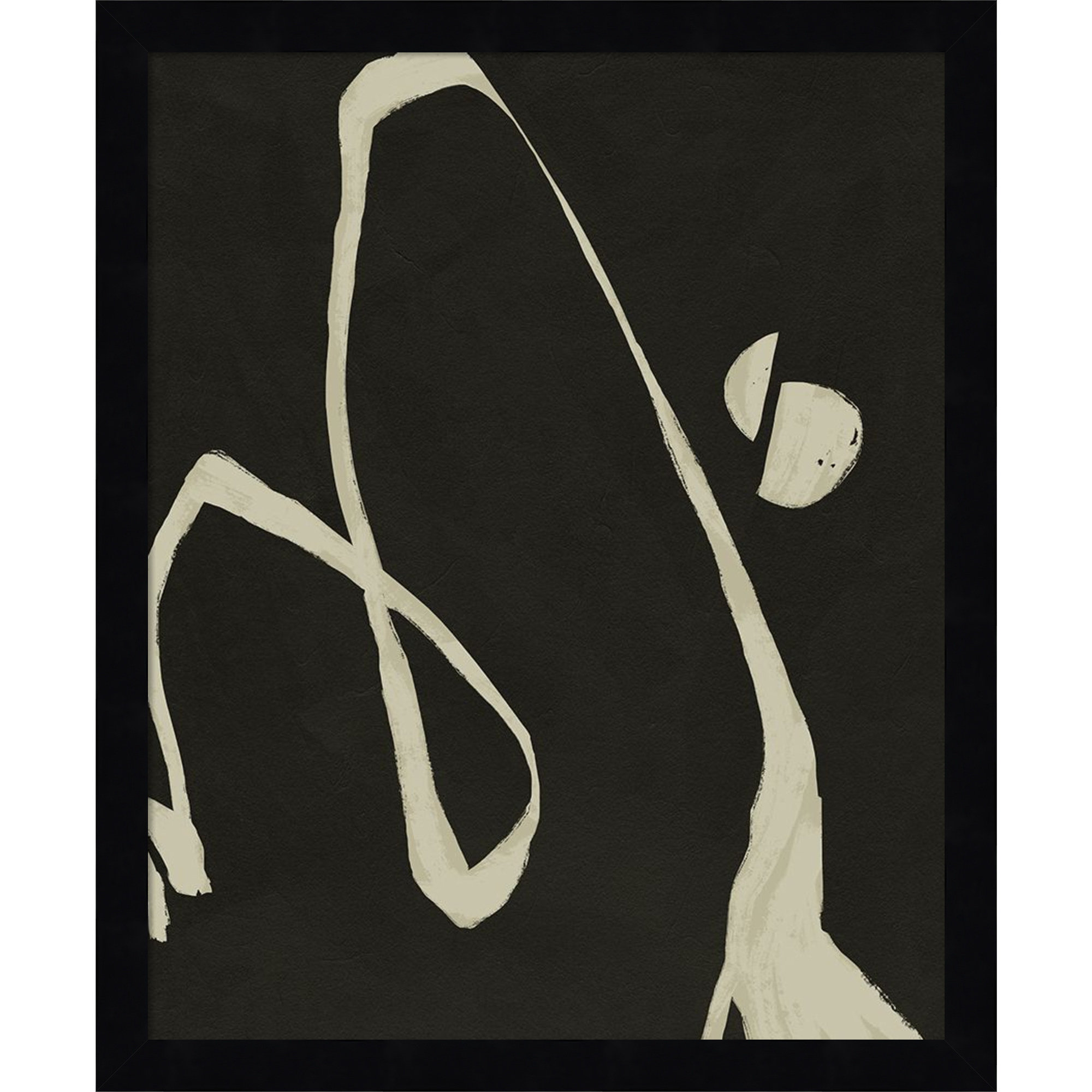 Neutral Spring II by Jacob Green, 17" H x 14" W x 1" D, Black