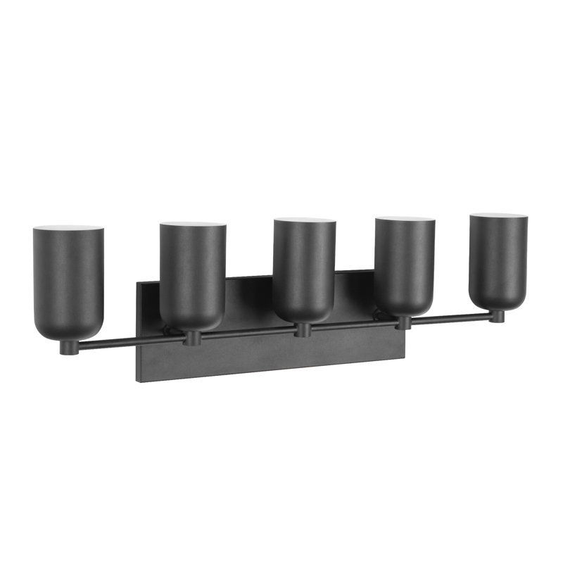 Nola 5 - Light Vanity Light, Black, Black