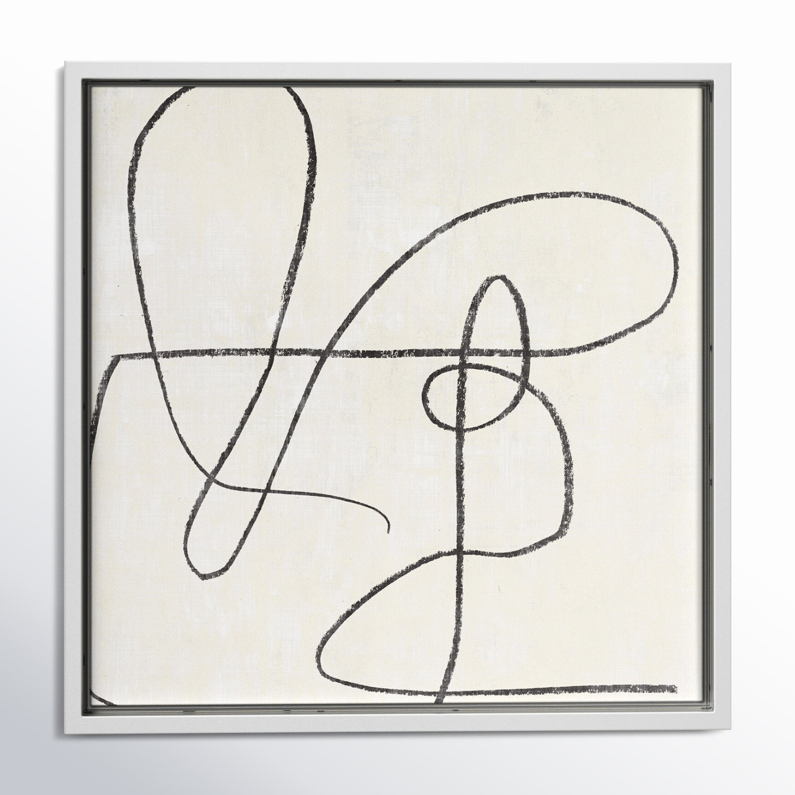 Juxtaposing, 13.5" H x 13.5" W, White