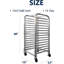 Support à paniers à 15 niveaux en aluminium avec 4 roues verrouillables