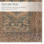 Tapis oriental en polyester tissé à la machine lavable à la machine en brun / bleu / brun clair-1165598532