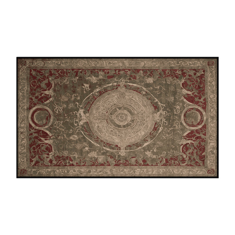 Tapis brun lavable à la machine, Rectangle de 5 pi x 8 pi