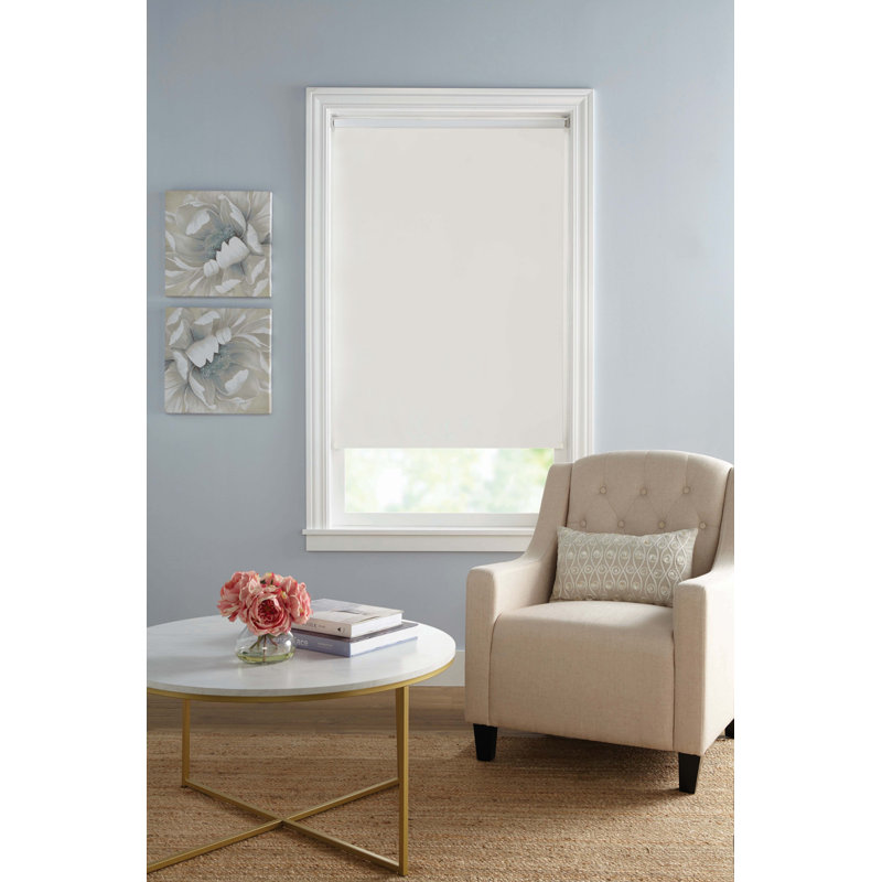 Blackout Roller Shade, White, 60"