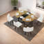 Ensemble de table de salle à manger 7 pièces Modern Modern
