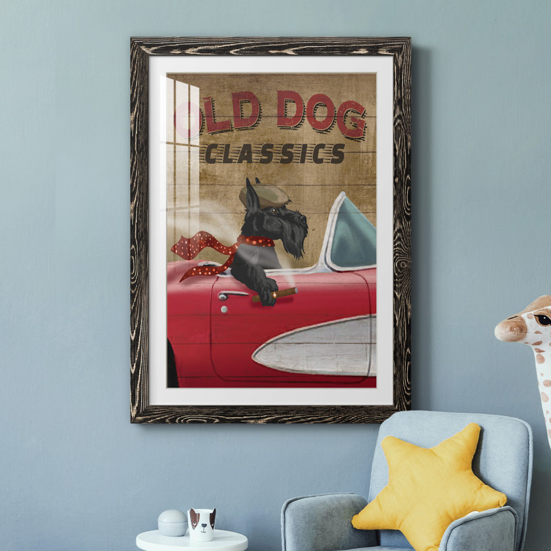 Old Dog Classics - impression encadrée, H 44 po x l 31 po x P 1 po, Cadre noir