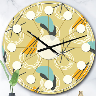 Horloge murale rétro Mid-Century
