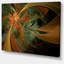 «Symmetric Orange Digital Fractal Flower», impression sur toile tendue-2076715853-2076715855
