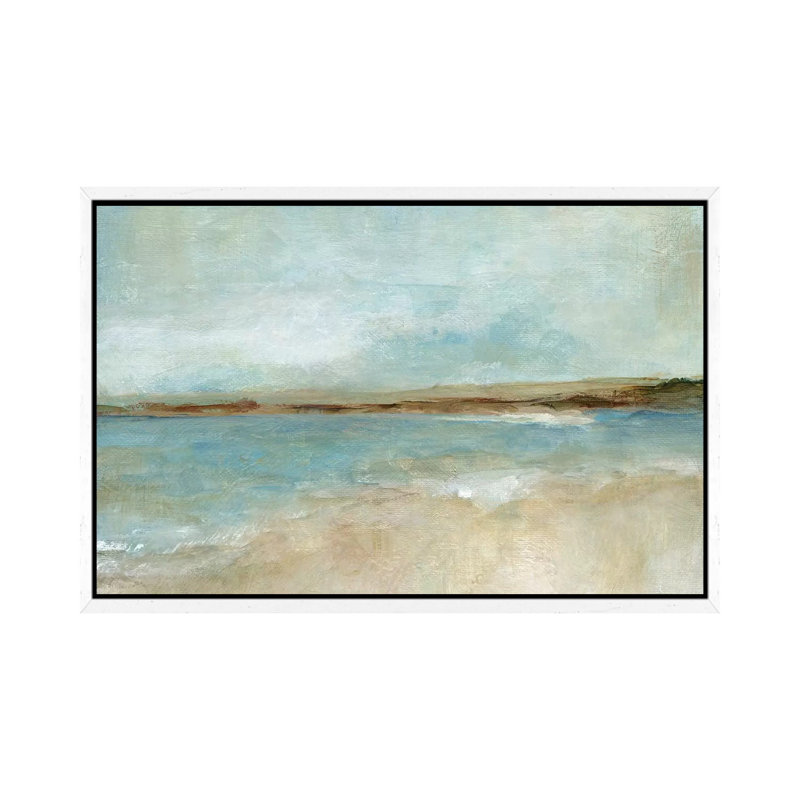 Solitary Beach by Carol Robinson - Print on Canvas, 101.6 cm H x 66.04 cm W, White Framed Canvas