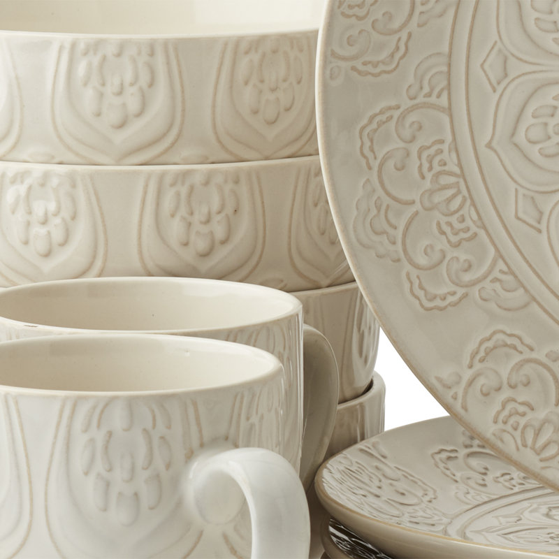 Tabletops Gallery Brielle Dinnerware Set - Service for 4