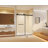 Frameless Double Sliding  Shower Door 44-48 "W X 74" H, 5/16 "(8Mm) Tempered Glass, Explosion Proof Film, Stainless Steel Handle, Square Tube Track-128960984