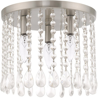 Plafonnier encastré en cristal Burnsville