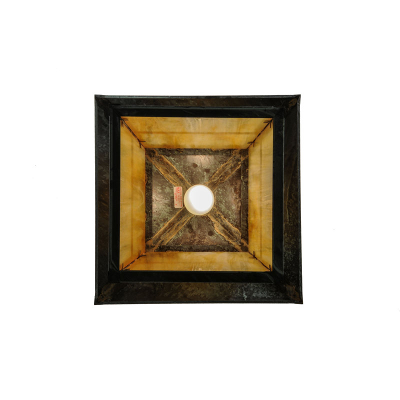 1 - Light Pendant, Craftsman Verdigris