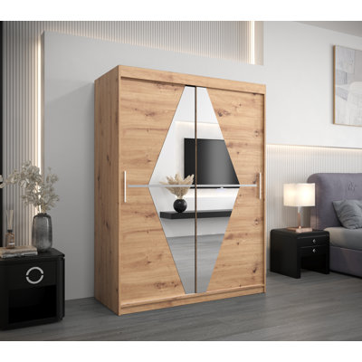 Shebeen 2 Door Manufactured Wood Wardrobe