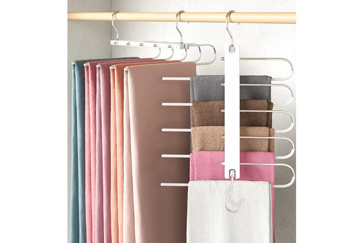 Tip: for anyone looking for ways to store their fabric, pants hangers are  awesome! How do you store your fabrics? : r/sewing