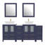  Ensemble de meuble-lavabo double 72 "avec miroir-67116246