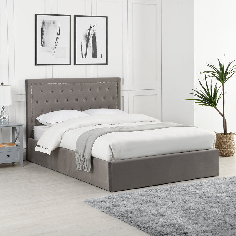Bastien Upholstered Ottoman Storage Bed, Double (4'6)