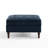 Upholstered Navy Square Tufted Corduroy Flip-Tray Top Storage Ottoman, Single Ottoman Modular Part For Sectional Sofa-1061832496