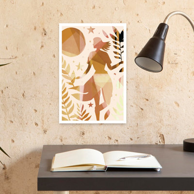 «Earthy Goddess Moon», impression élégante de paysage éthéré nature paysage mural