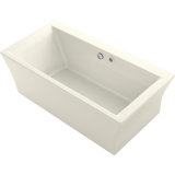 Stargaze® 72" x 36.06" Freestanding Air Acrylic Bathtub with Heater