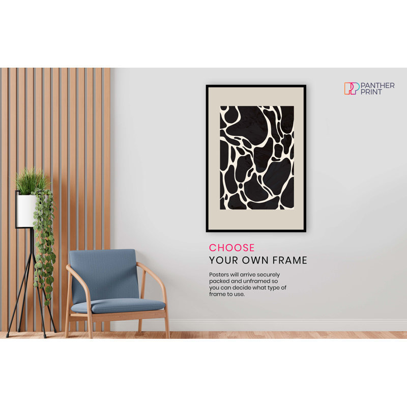 Brown And White - No Frame Print, 91cm H x 61cm W
